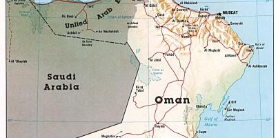 Оман карта с городами