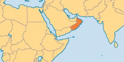 Оман карта в карта мира