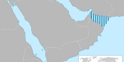 Оманский залив на карте