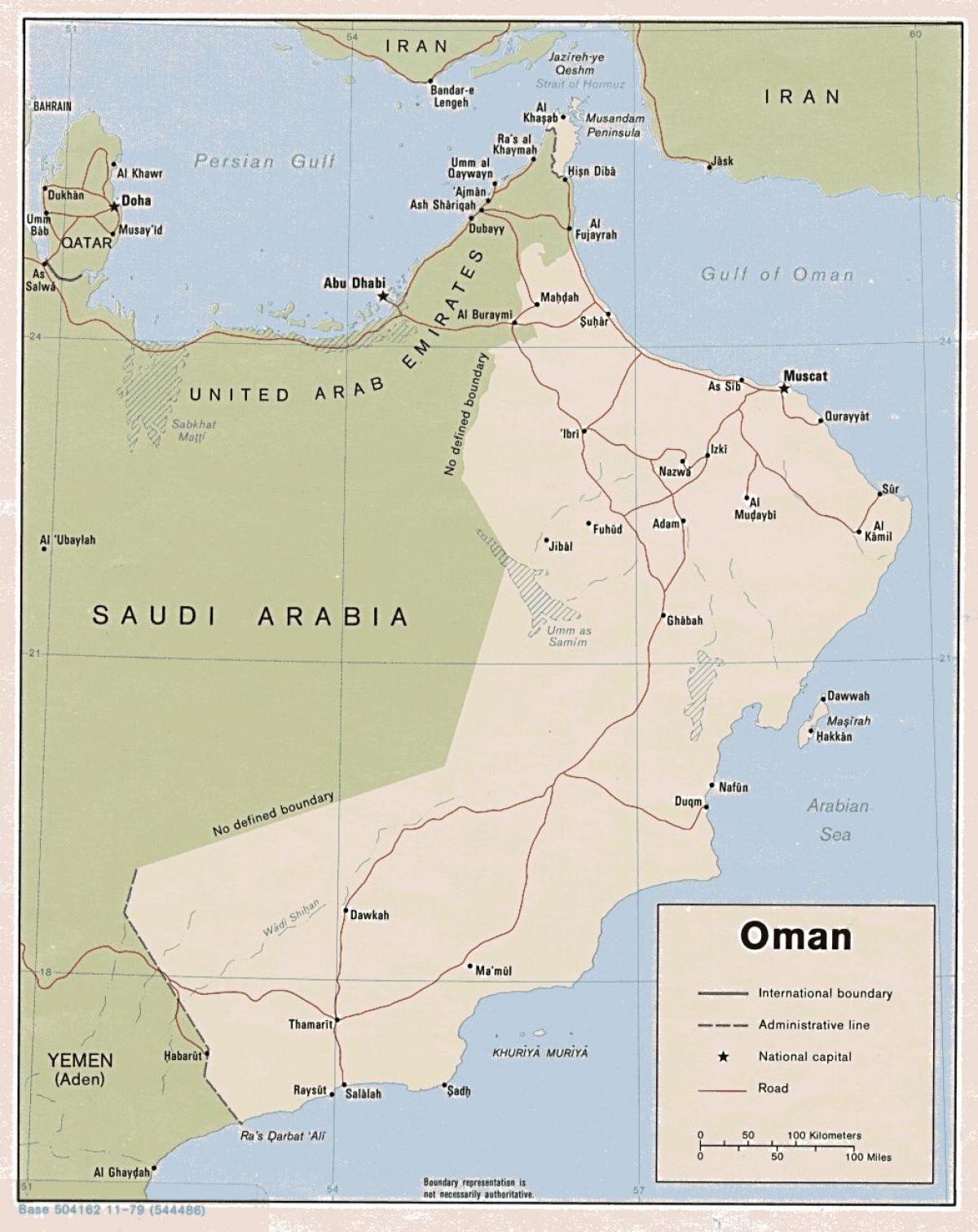 карта сохар Омана